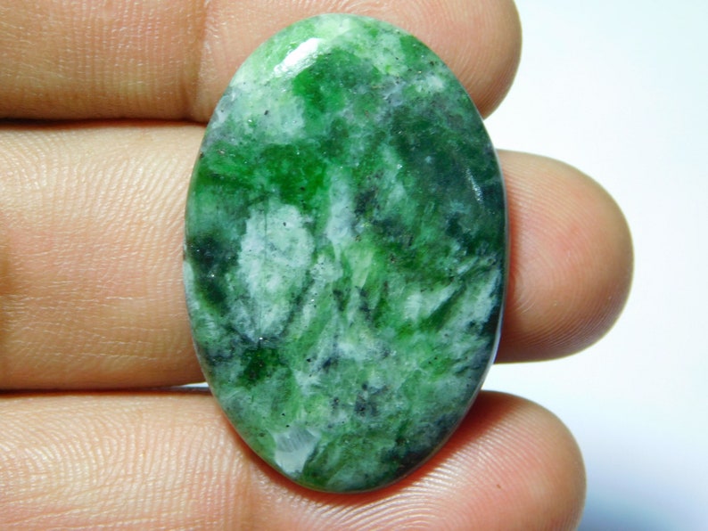 35X24 MM Natural Diopside Cabochons,Top Quality Diopside Gemstone,Diopside Loose stone,Diopside semi precious,Diopside hand Polished 41Cts.