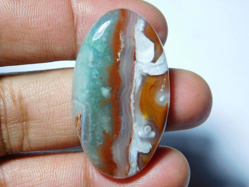 42X24 MM 100/% Natural Chalcedony gemstone cabochon vary good quality of chalcedony gemstone very beautiful design cabochon 57Cts