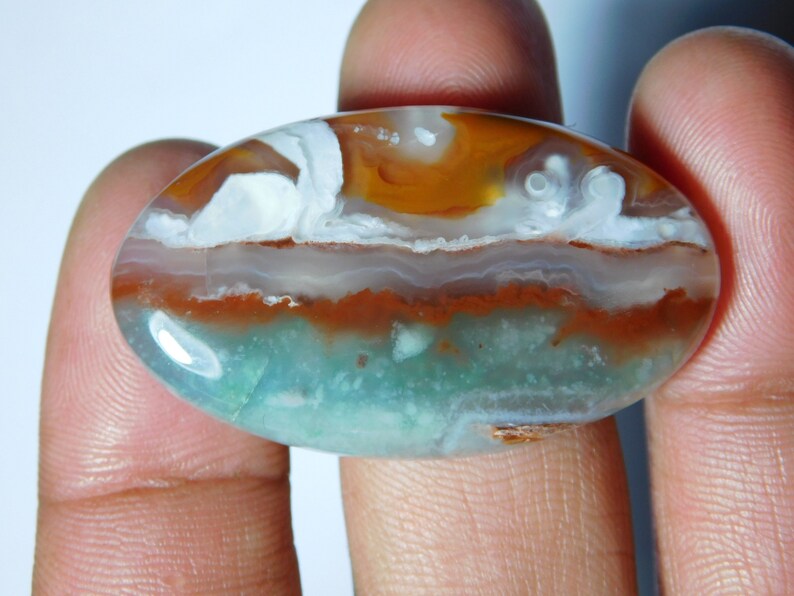 42X24 MM 100/% Natural Chalcedony gemstone cabochon vary good quality of chalcedony gemstone very beautiful design cabochon 57Cts