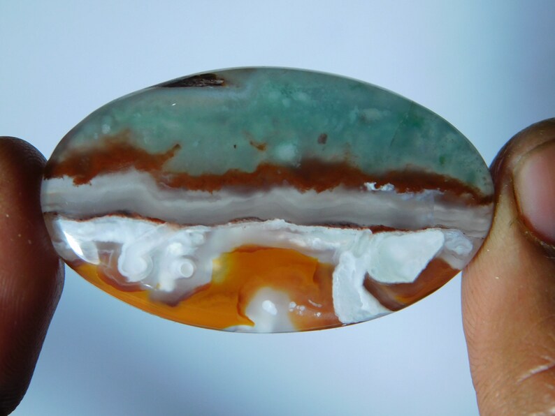 42X24 MM 100/% Natural Chalcedony gemstone cabochon vary good quality of chalcedony gemstone very beautiful design cabochon 57Cts