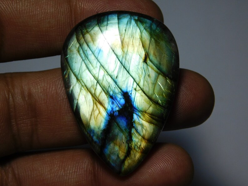 Top quality Labradorite Gemstone 100/% Natural Labradorite cabochon loose stone very beautiful design cabochon 84Cts. 43X30 mm.
