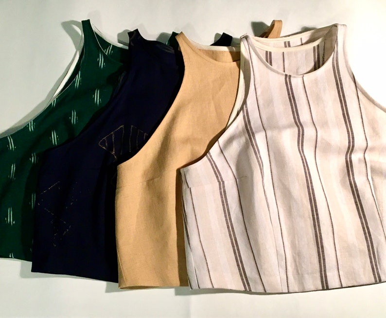 Sleeveless Wrap Tulip Back Top