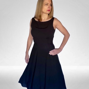 1950's Style Sleeveless Swing Dress, Size S image 7