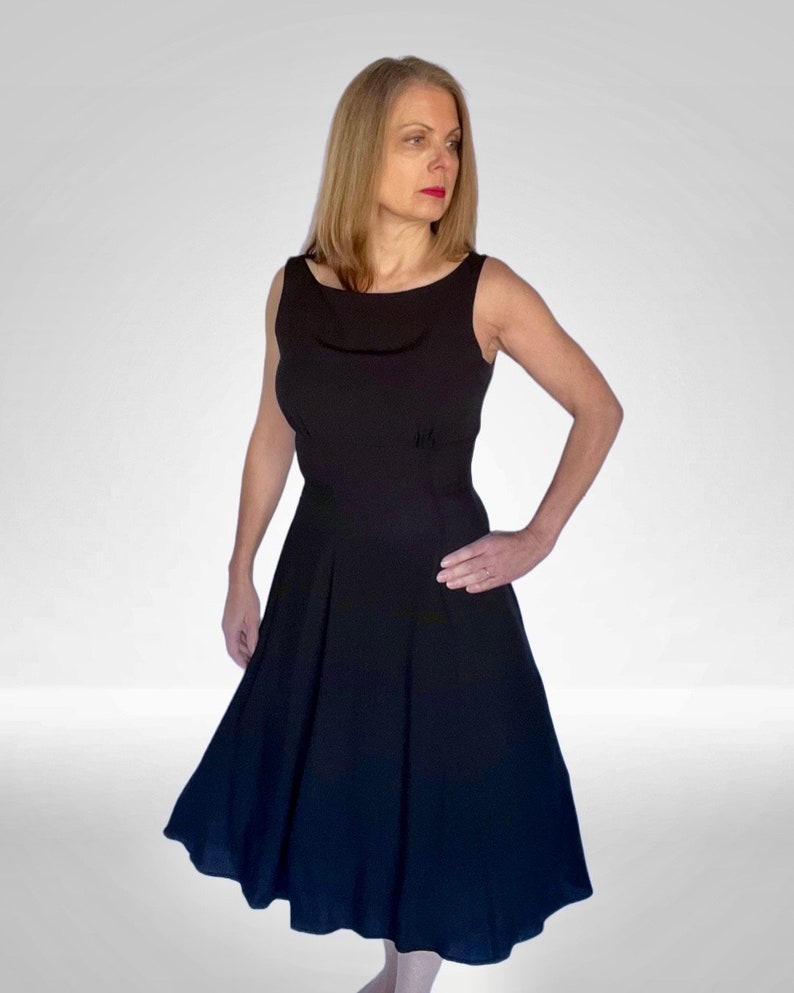 1950's Style Sleeveless Swing Dress, Size S image 7