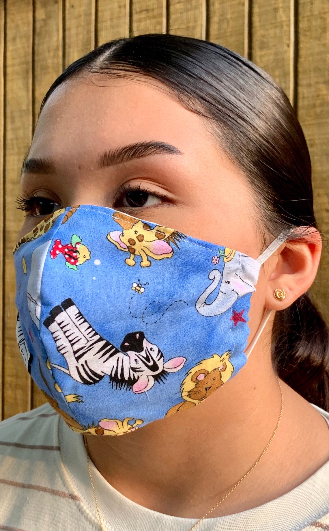 Baby Zoo Animal Face Mask Face Mask with Filter Pocket Etsy