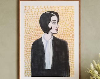 Queer Sapphic Wall Art - Woman In A Suit, Celebrate our Masc Lesbians
