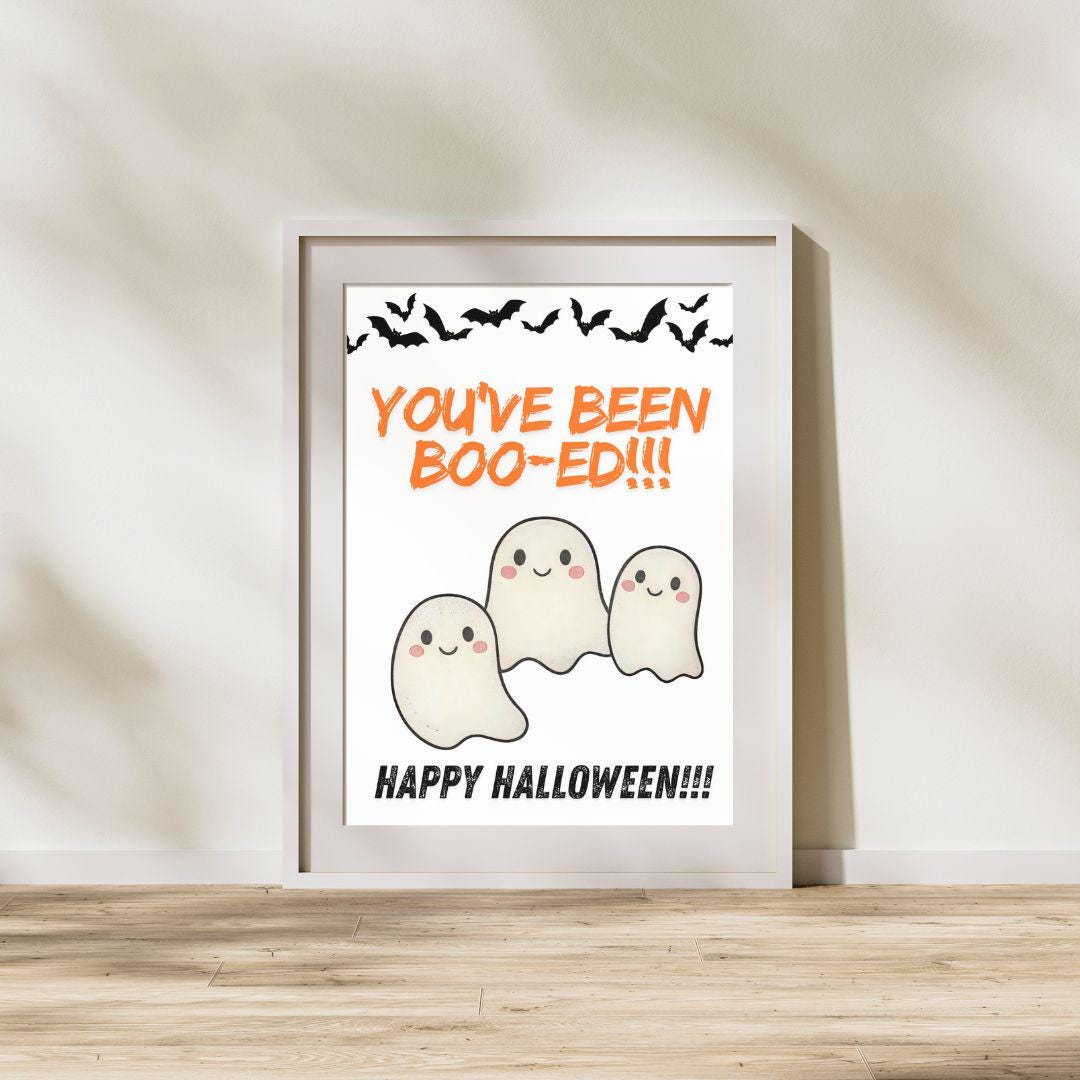 Boo Basket Printable, Boo Basket Print, Halloween Digital Print ...