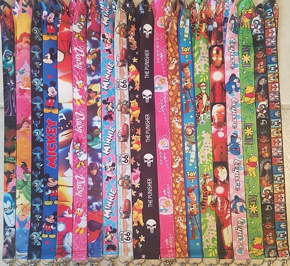 Disney lanyard for Pin Trading Walt Disney World black clip hobby souveir