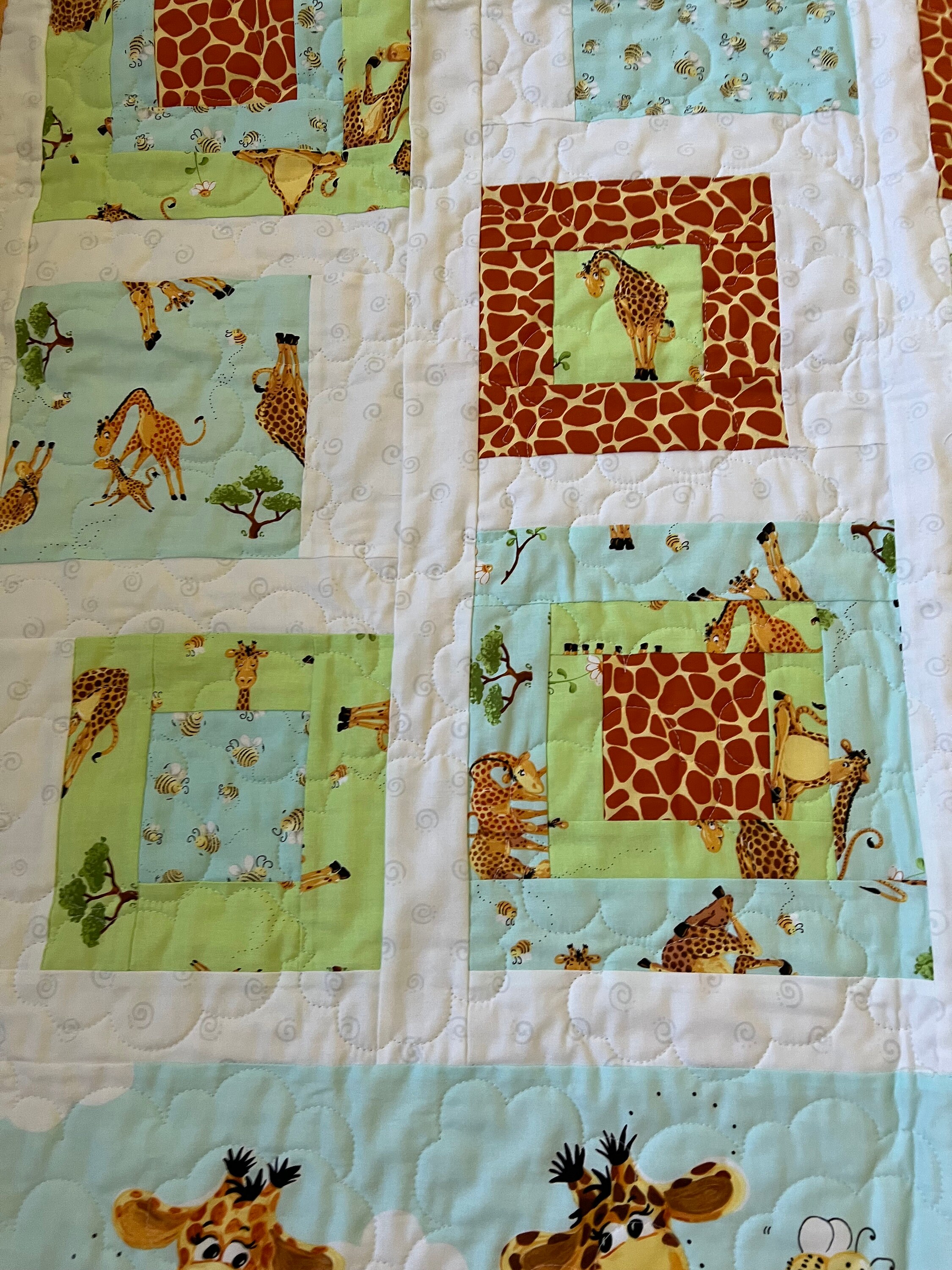 Zoey the Giraffe Quilt, Baby Quilt, Giraffe Quilt Etsy