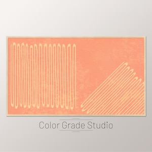 Abstract Zig Zag Lines Art, Image for Samsung Frame TV, Digital Download, Orange Boho Wall Decor