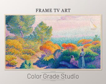 Henri Edmond Cross, Dos mujeres en la orilla, Arte para televisión (Descarga digital)