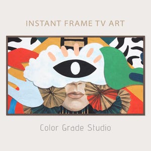 Graffiti Frame TV Art, Abstract Street Art, Graffiti Montreal, Samsung Frame TV, Digital Download