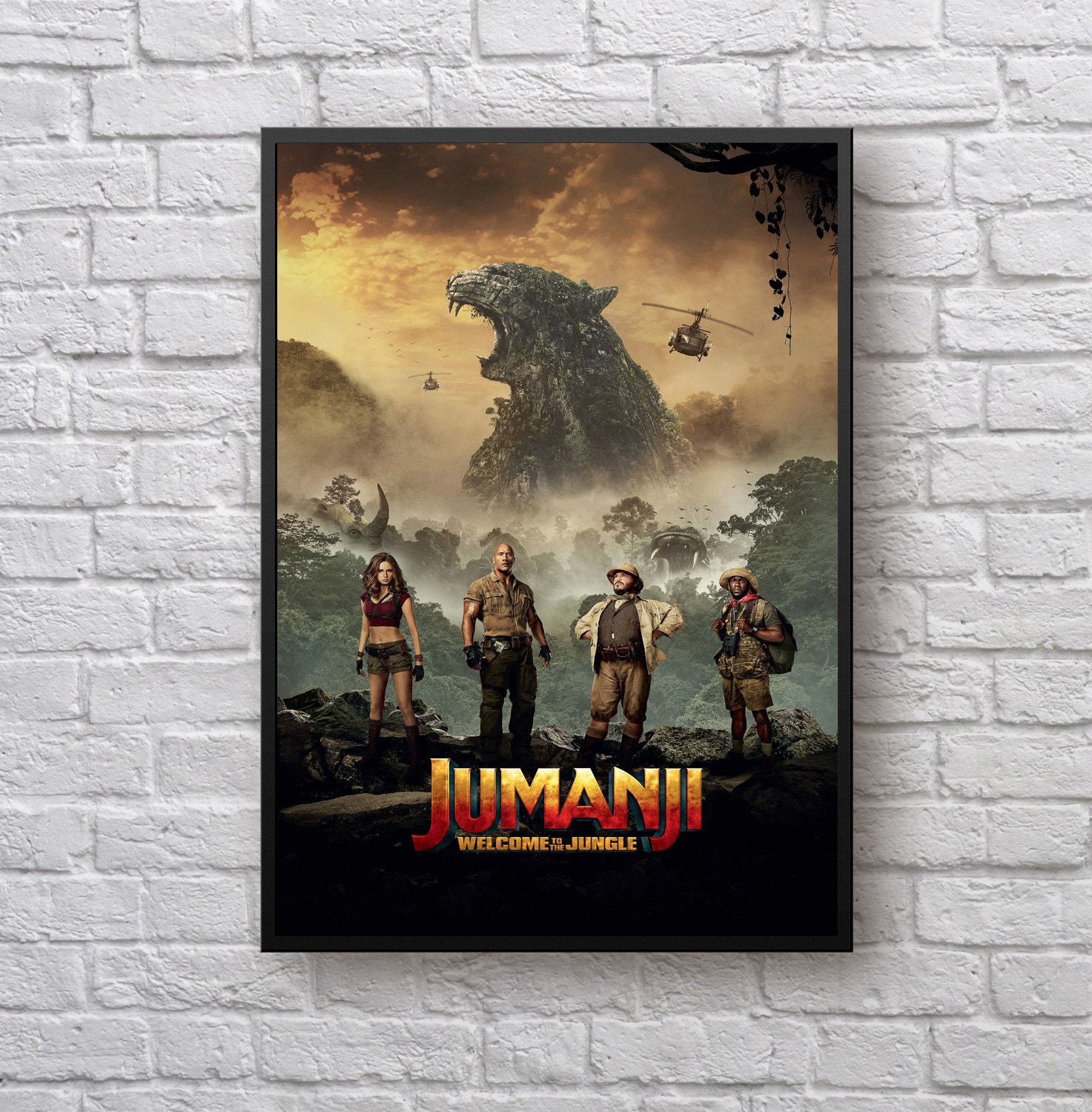 Jumanji Welcome to the Jungle Movie Art Large Poster Art Print Gift A0 A1 A2 A3