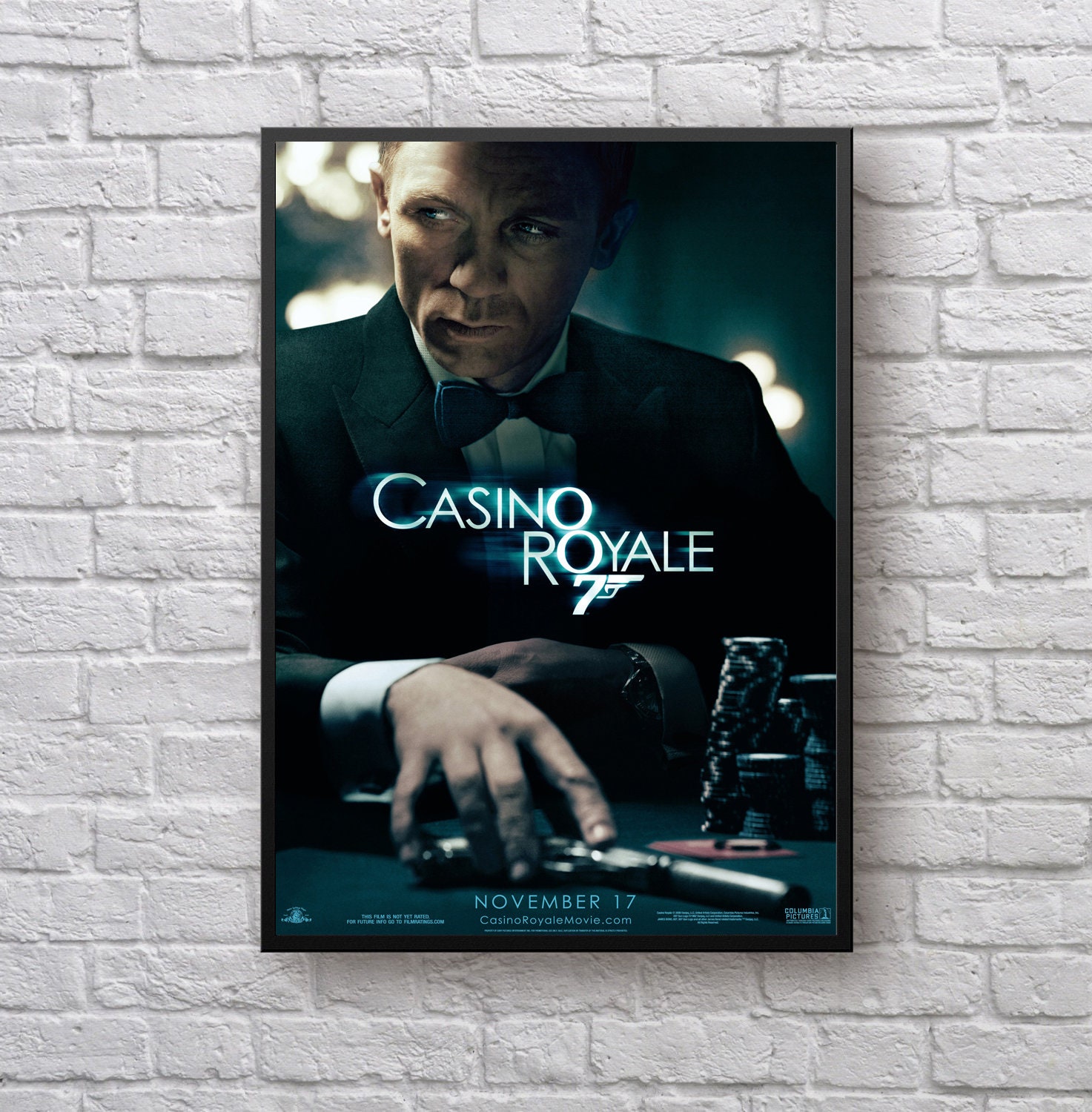 Casino Royale Agent James Bond 007 Movie Poster Etsy