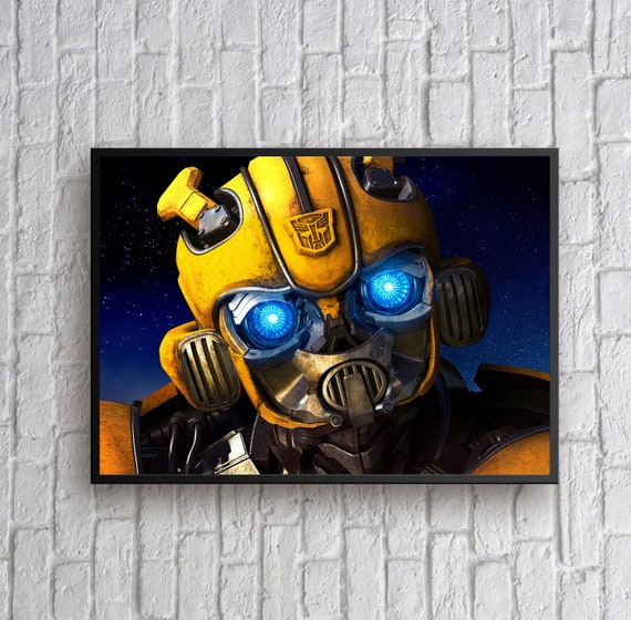 Bumblebee Transformers Movie Large CANVAS Art Print Giant A0 to Small A4