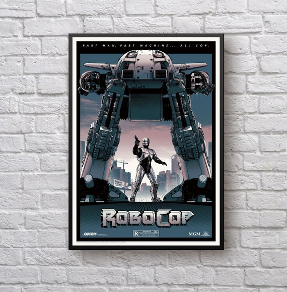 Part Machine .. All Cop Artwork Movie Poster Robocop Vs Ed 209 Part Man