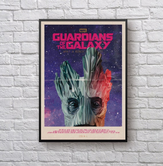 Poster A3 Guardians of the Galaxy Rocket Gamora Star Lord Drax Yondu Marvel 04