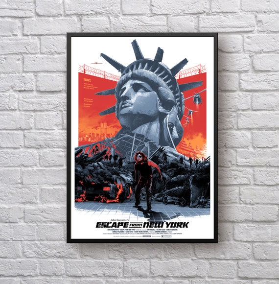 Escape From New York Classic Movie Large Poster Art Print Maxi A0 A1 A2 A3 A4
