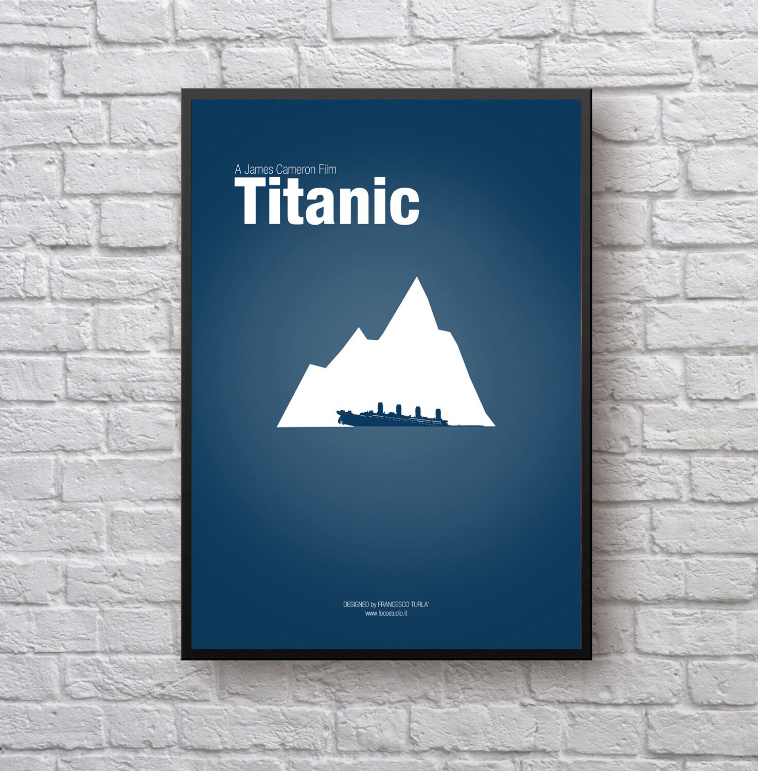 Titanic Minimal Moderne Kunst Film Druck Abstrakte Poster Etsy