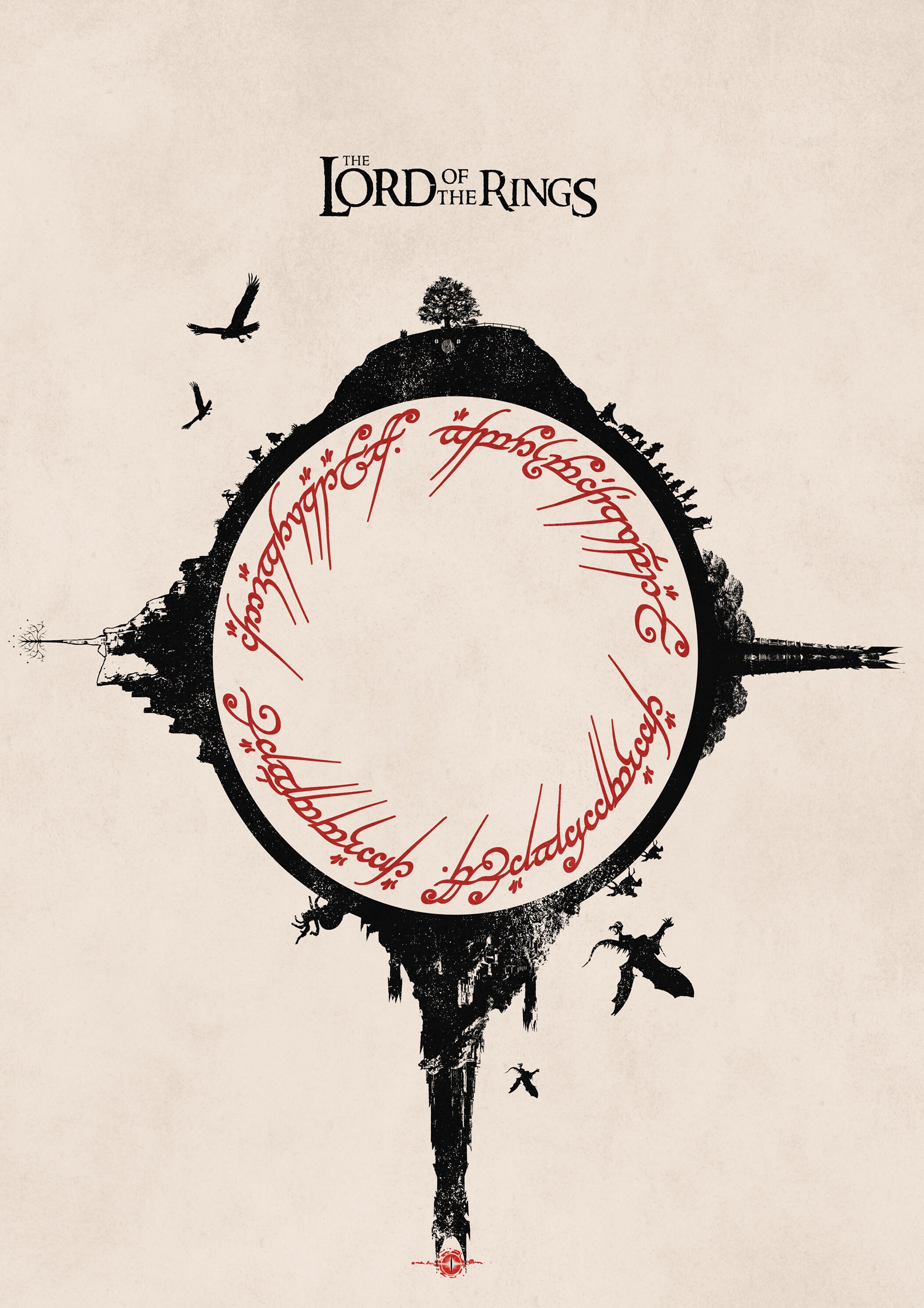 The Lord Of The Rings Trilogy Minimalist Artwork LOTR Poster Etsy