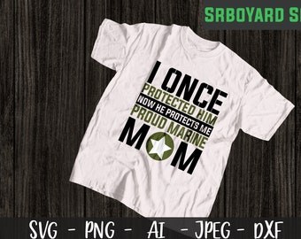 Marine Mom Svg Etsy