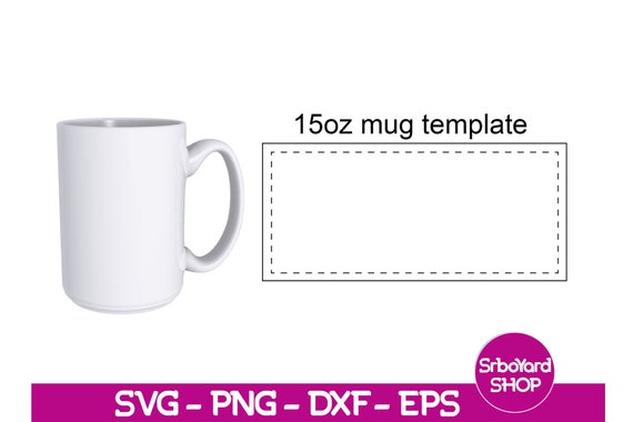 15oz Mug Full Wrap Template Mug Template Svg and Png 15 Oz | Etsy