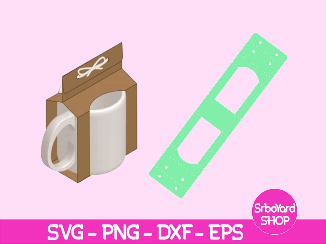 Mug Gift Box Template, Mug Box Svg, Mug Template Box, Mug Box Svg, Mug
