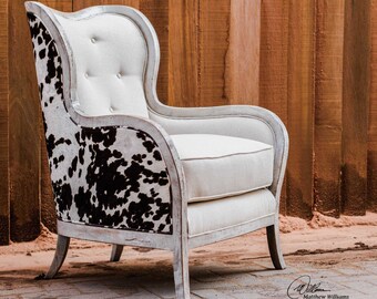 Cowhide Chair Etsy