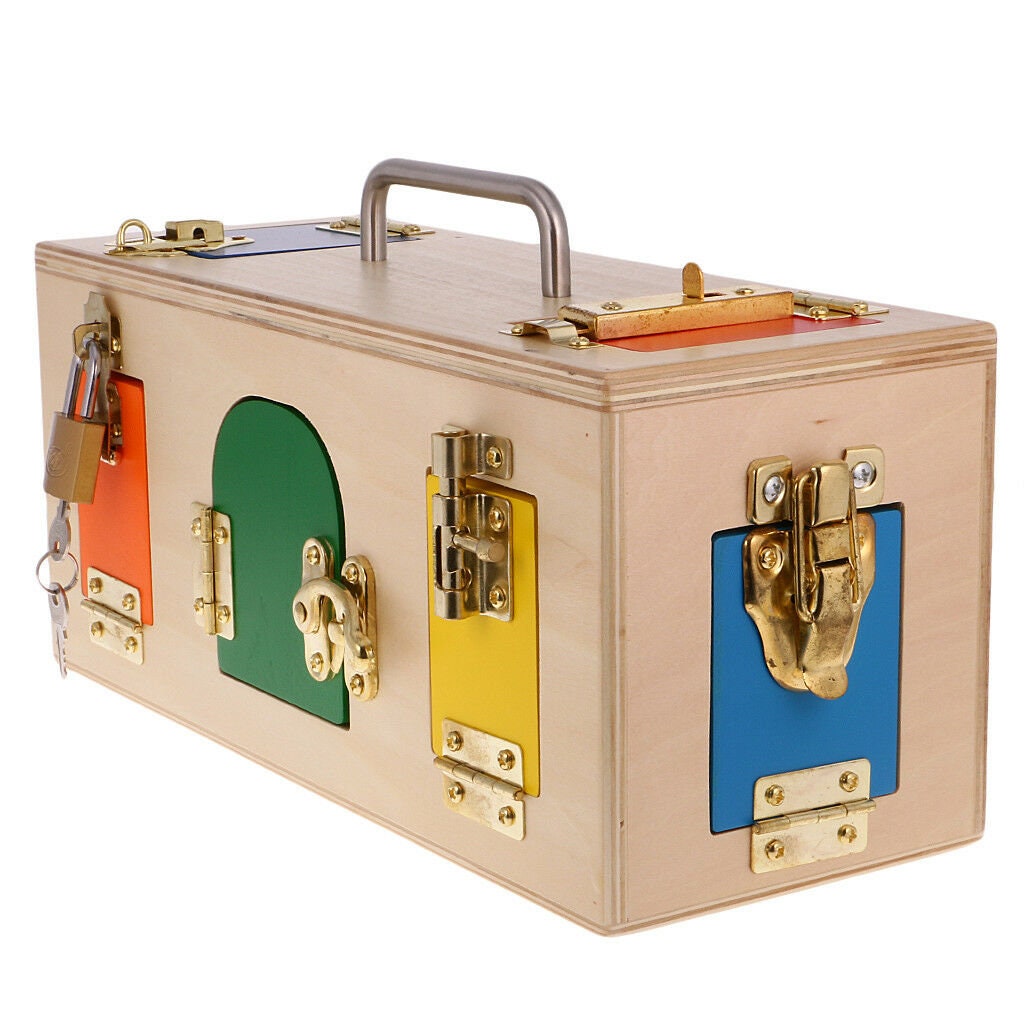 Montessori Caja de bloqueo en stock | Etsy