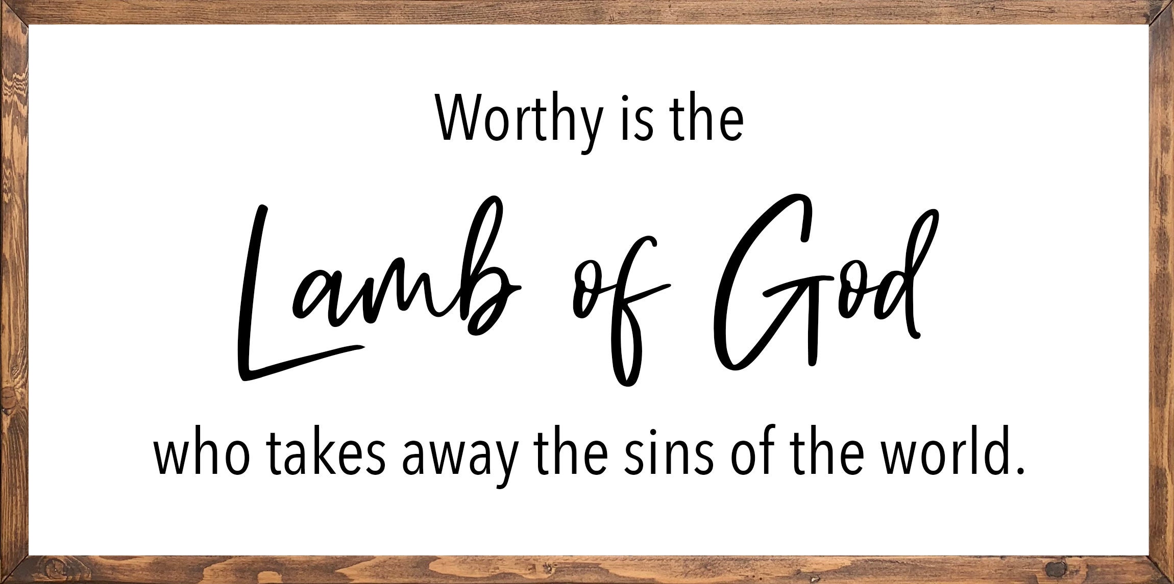 Worthy is the Lamb of God who takes away the sins of the Etsy