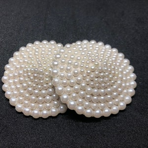 Ivory pearl beads burlesque pastie classic nippie cover