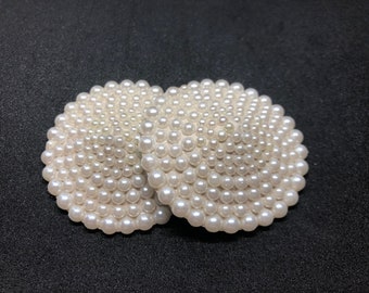 Ivory pearl beads burlesque pastie classic nippie cover