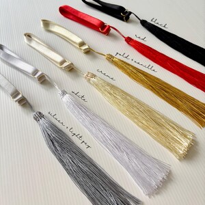 Fringe colour variations - silver, white, creme, gold, red, black