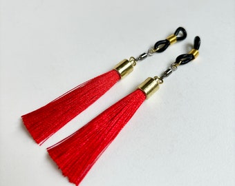 Red tassels swirling non-piercing nippie jewelry