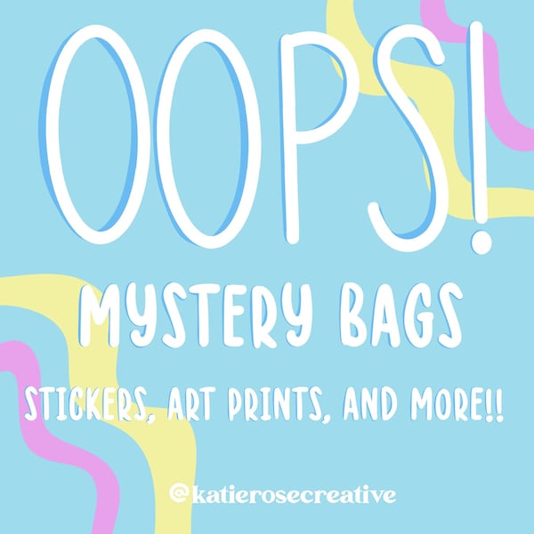 oops mystery grab bag | prints, decals, stickers