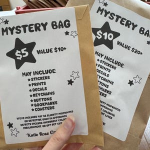 oops mystery grab bag | prints, decals, stickers