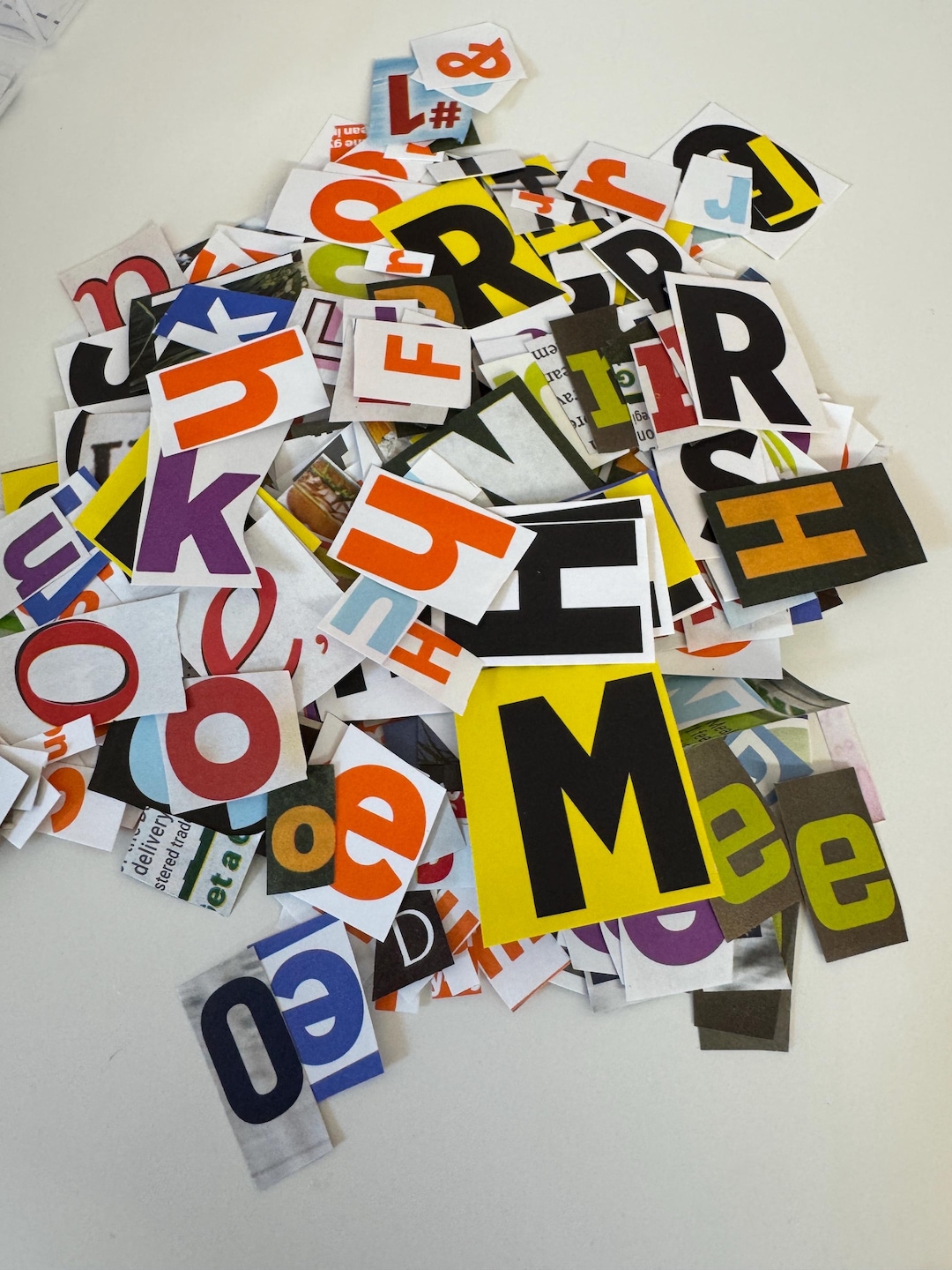 Trackmaker Note Letteres Magazine Cut Out | Ransom Note Letters | Junk Journal Letters ...