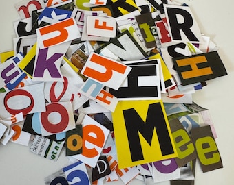 Magazine cut out | ransom note letters | junk journal letters | scrapbooking supplies