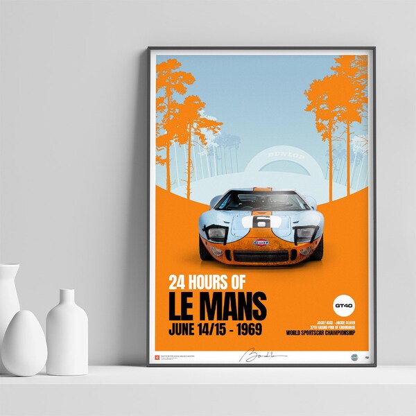 Gulf Racing Art Print - Etsy