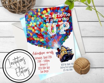 Pixar UP inspired highchair banner pixar Up 1st birthday pixar UP first birthday pixar Up smash cake