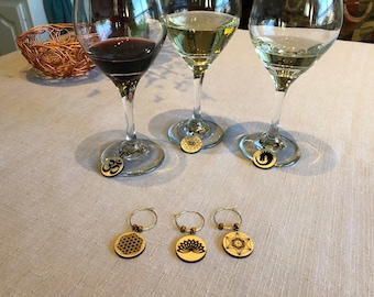 Eastern religion symbols wine charms