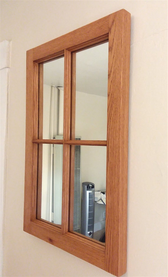 Hallway Farmhouse Window Frame Mirror Etsy