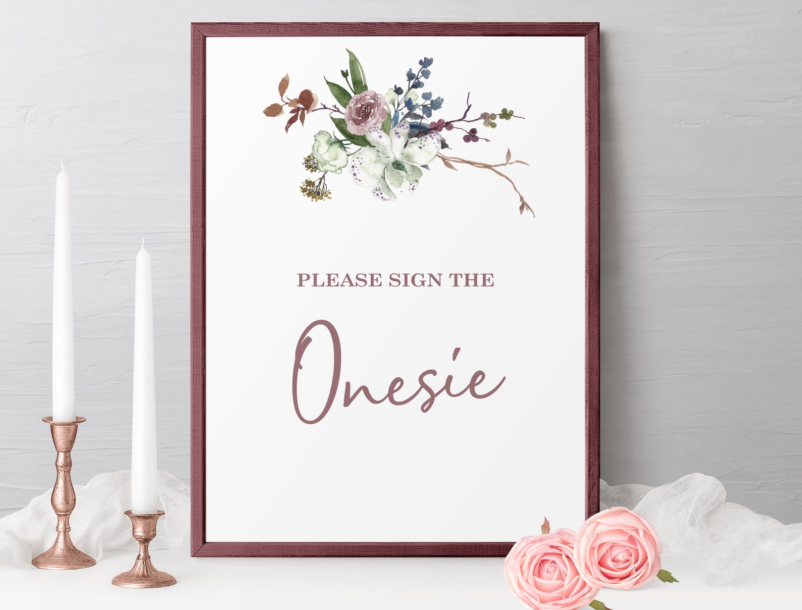 Onesie Decorating Station Sign, Printable Baby Shower Decorate A Onesie ...
