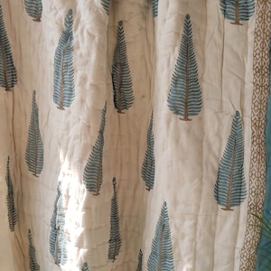 Indian Reversible Quilts/Jaipuri Razai/Soft Quilt/Hand Block Print Quilt /Jaipuri Famous Quilt/Queen Quilt/Reversible Quilts/Cotton Quilts