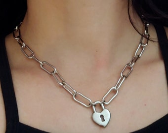 XL Chain Heart Necklace