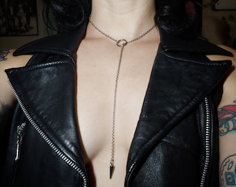 Spike Lariat Necklace