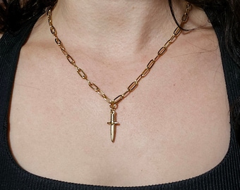 Gold Dagger Chain