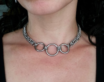 Gargantilla de triple junta tórica