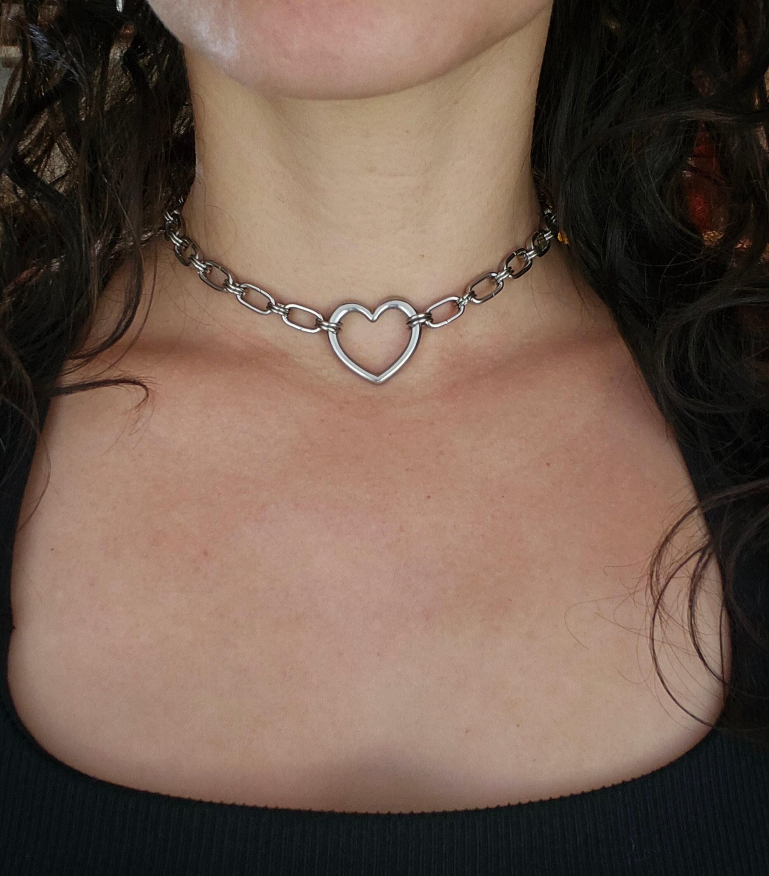 Heart Link Choker