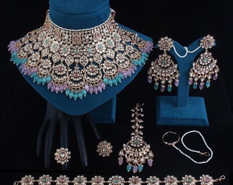 Real Brass Bridal Set, Jewelery,  Necklace Set by Heer
